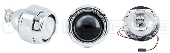 ORACLE 2.5" Bi-Xenon 70mm H1 6.1 Retrofit Projectors (Pair) w/Bezels - Image 3