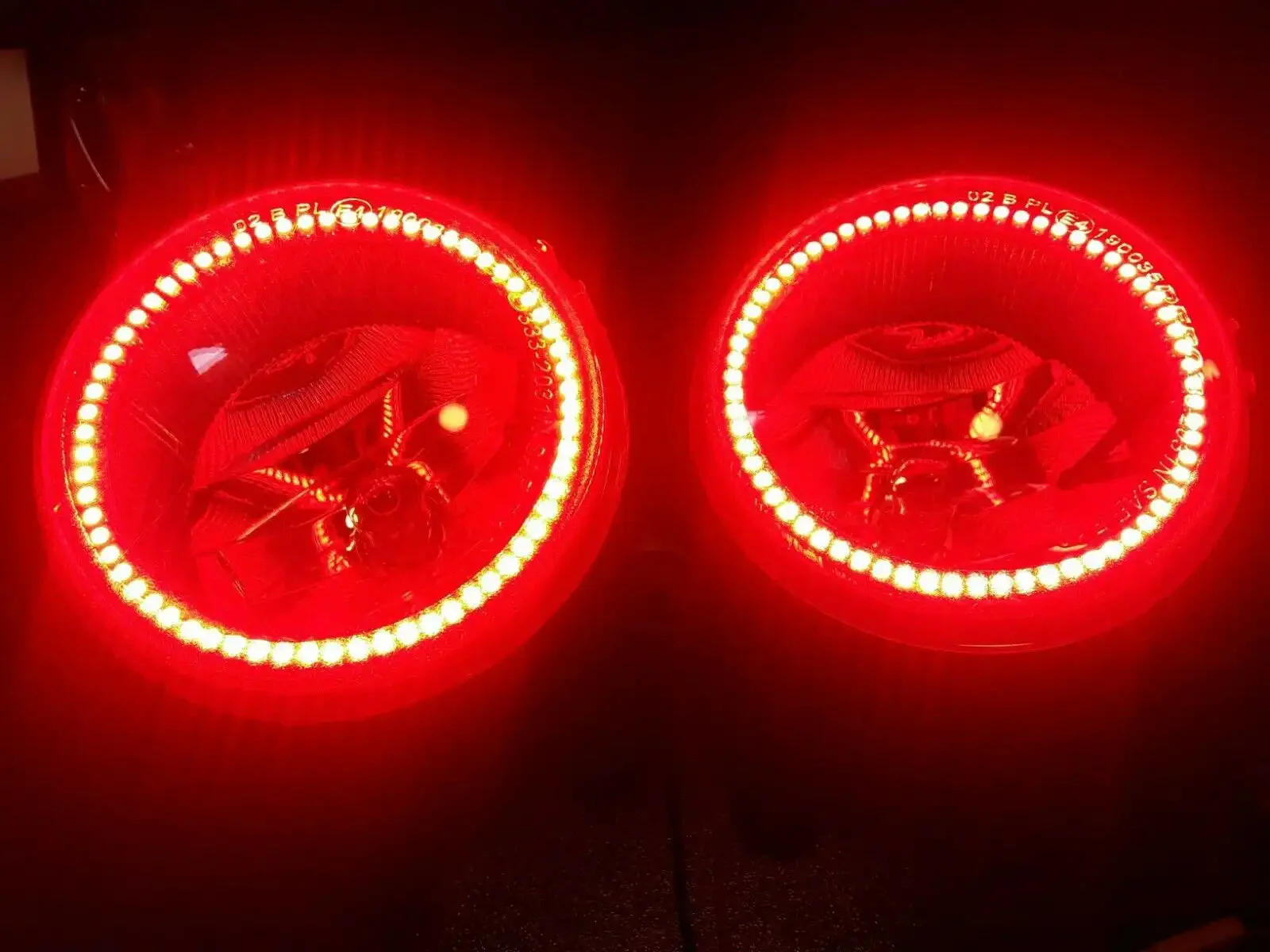 ORACLE 2010-2017 Jeep Wrangler JK Red LED Halo Pre-Assembled Fog Lights 7159-003 - CLEARANCE - Image 3