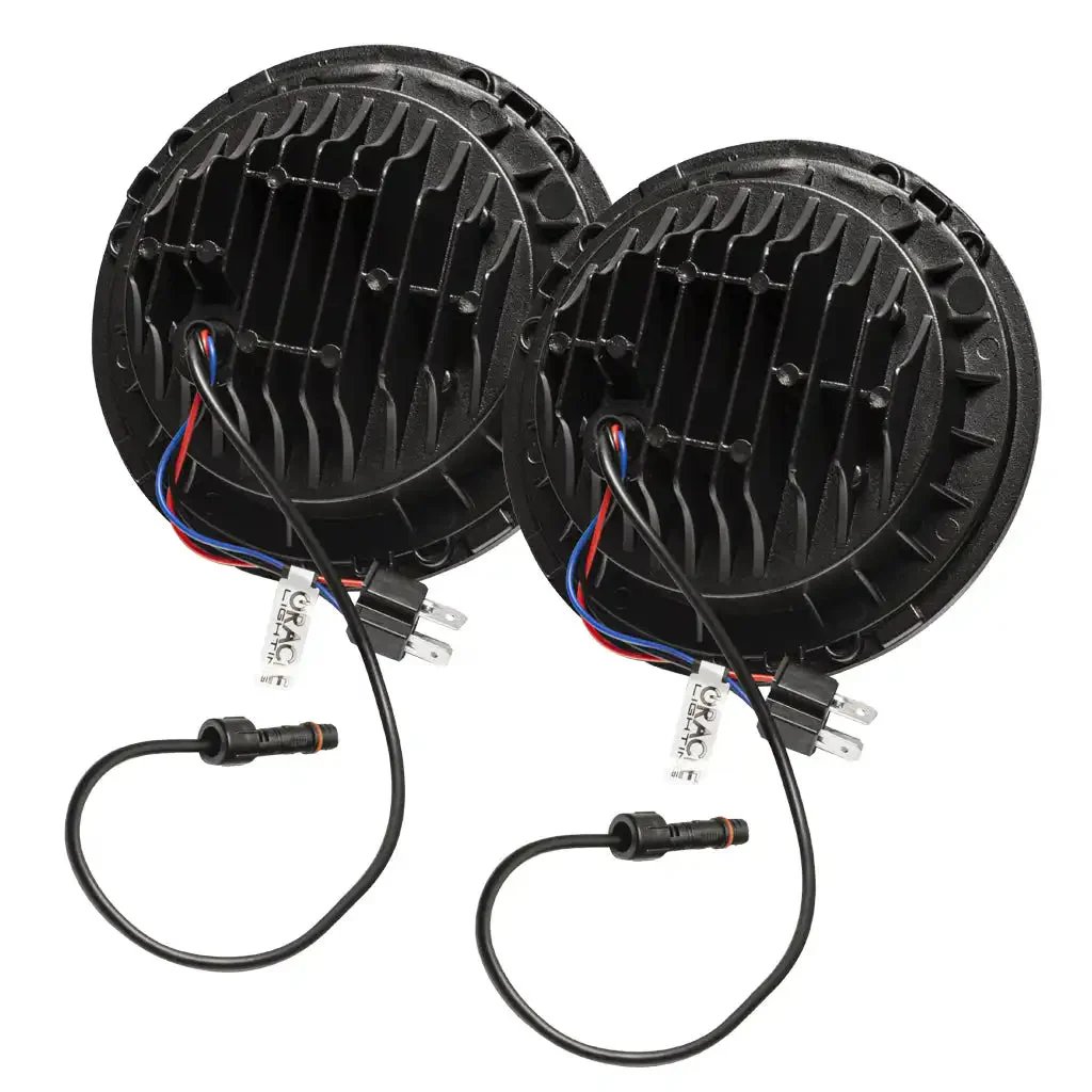 ORACLE Lighting 7" High Powered LED Headlights - Black Bezel - Dynamic ColorSHIFT - Jeep Wrangler JK - Image 3