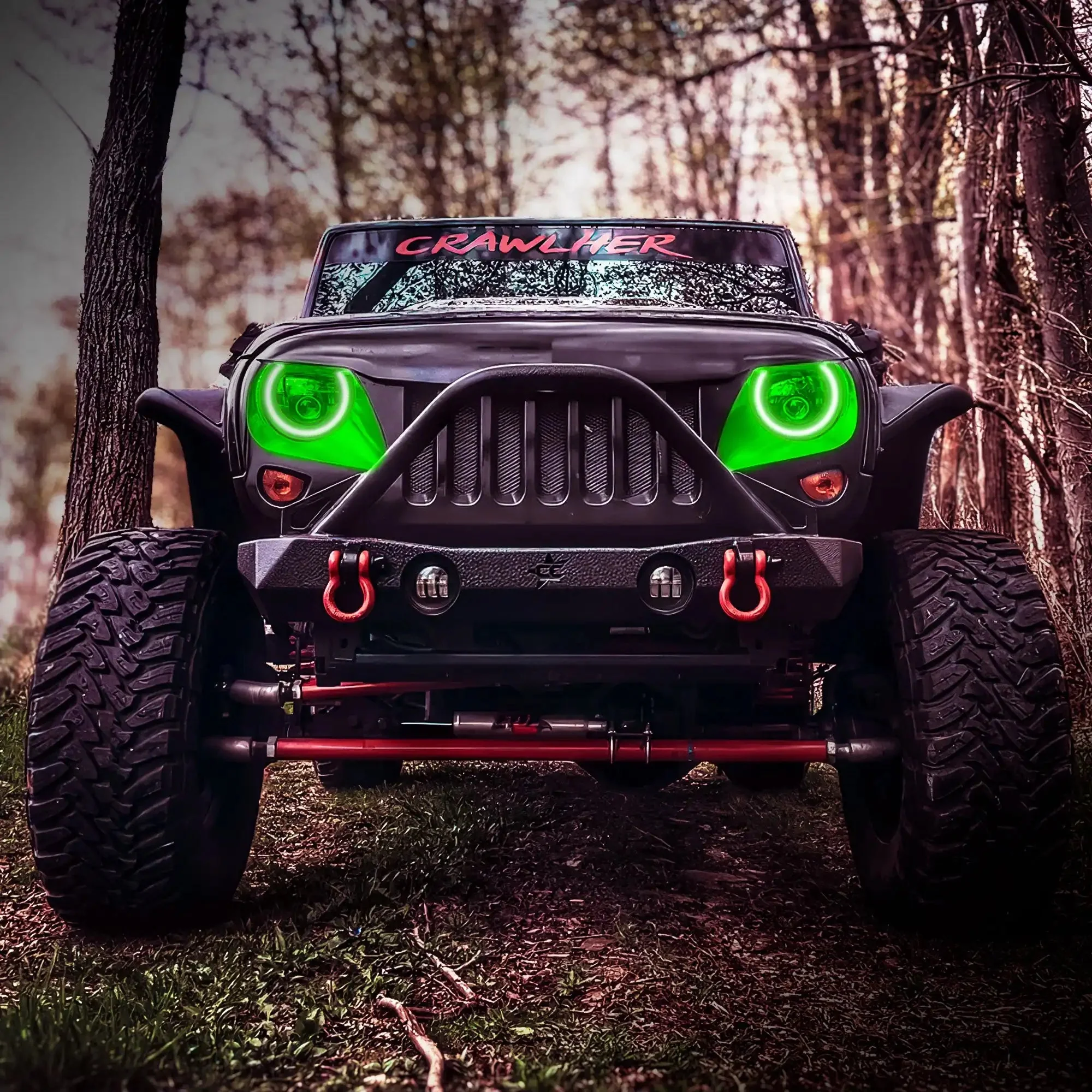 ORACLE Lighting 7" High Powered LED Headlights - Black Bezel - Dynamic ColorSHIFT - Jeep Wrangler JK - Image 9
