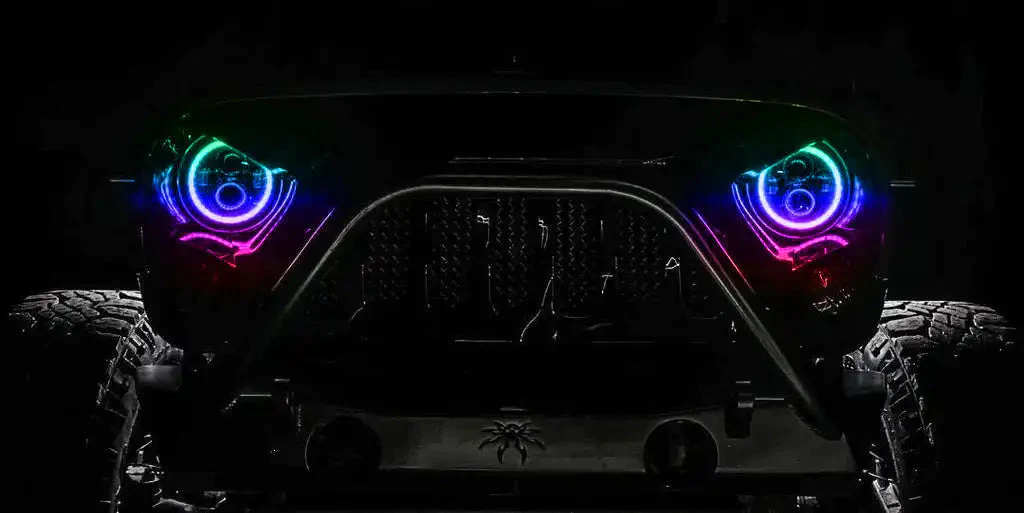 ORACLE Lighting Jeep Wrangler JL/Gladiator JT Dynamic ColorSHIFT® 7" High Powered LED Headlights (Pair) - Image 11