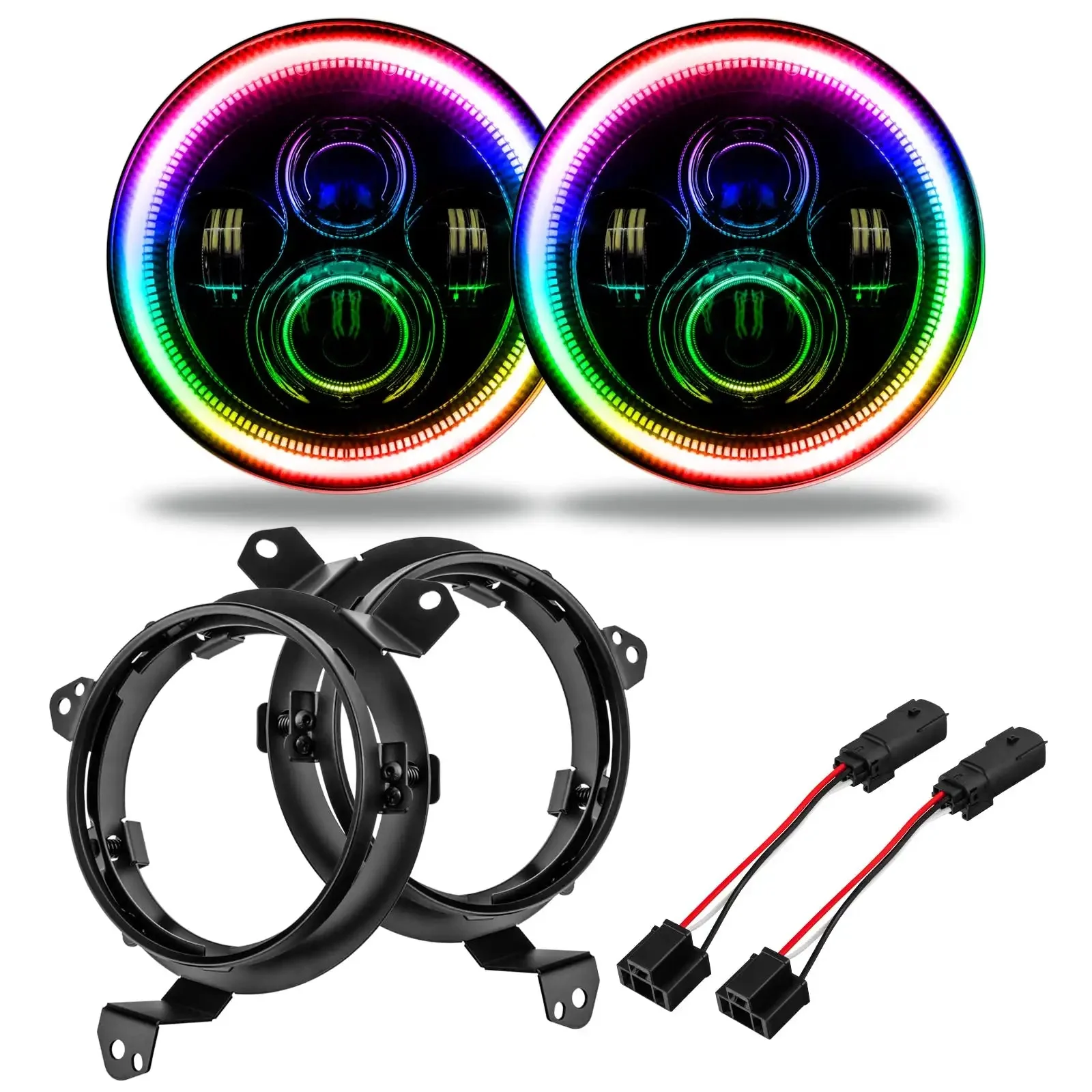 ORACLE Lighting Jeep Wrangler JL/Gladiator JT 7" High Powered LED Headlights (Pair) - Image 11