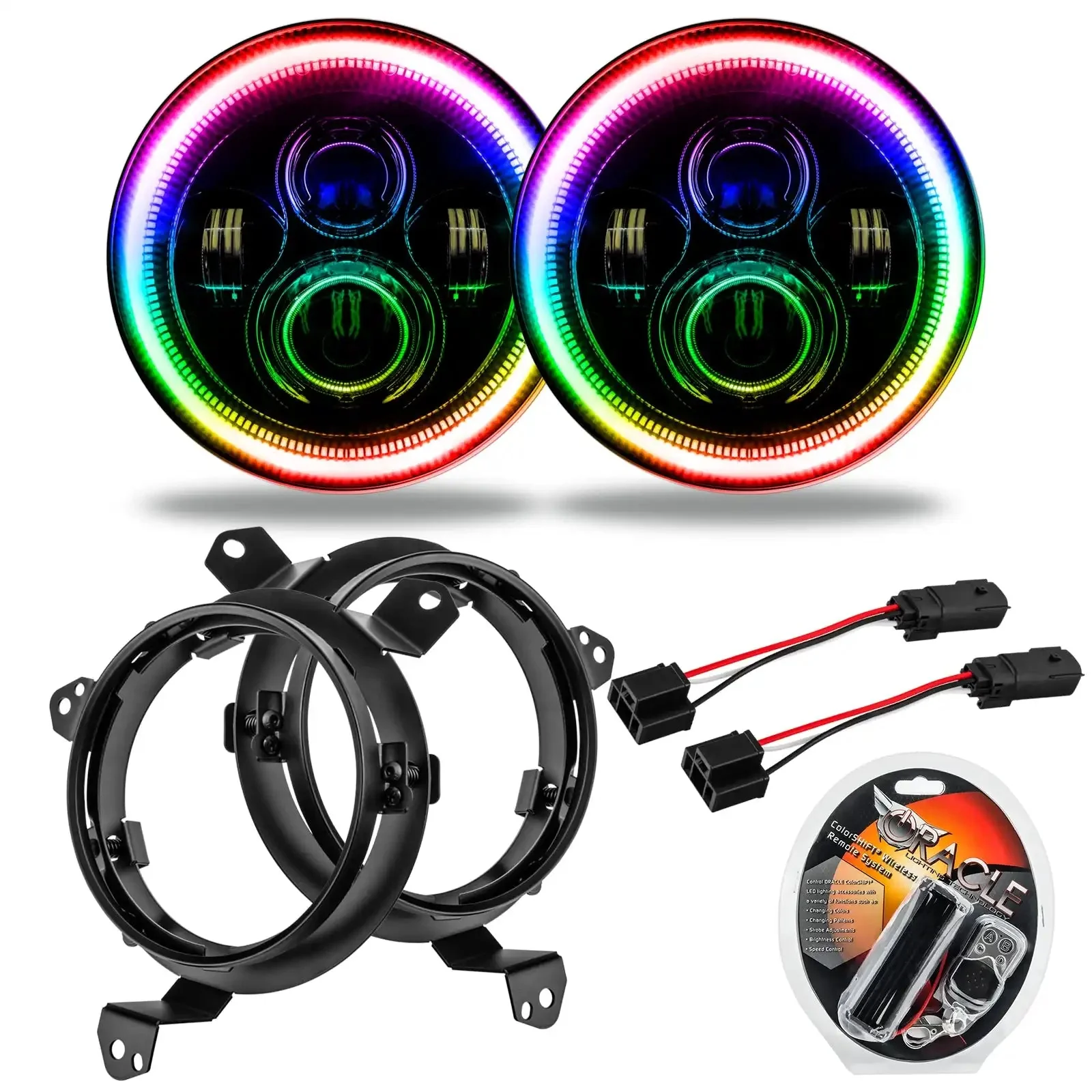 ORACLE Lighting Jeep Wrangler JL/Gladiator JT 7" High Powered LED Headlights (Pair) - Image 12