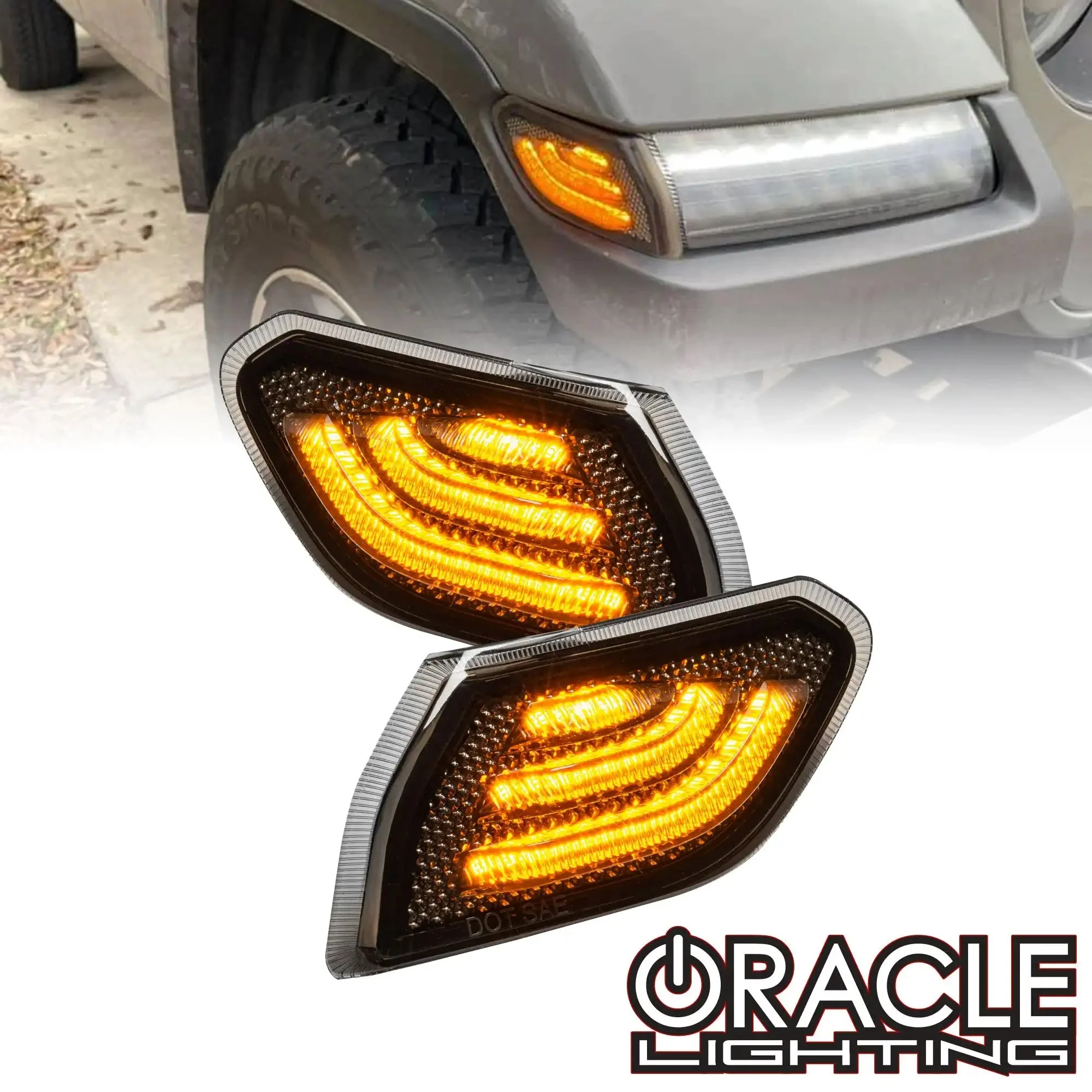 ORACLE Lighting Jeep Wrangler JL/ Gladiator JT "Smoked Lens" LED Front Sidemarkers
