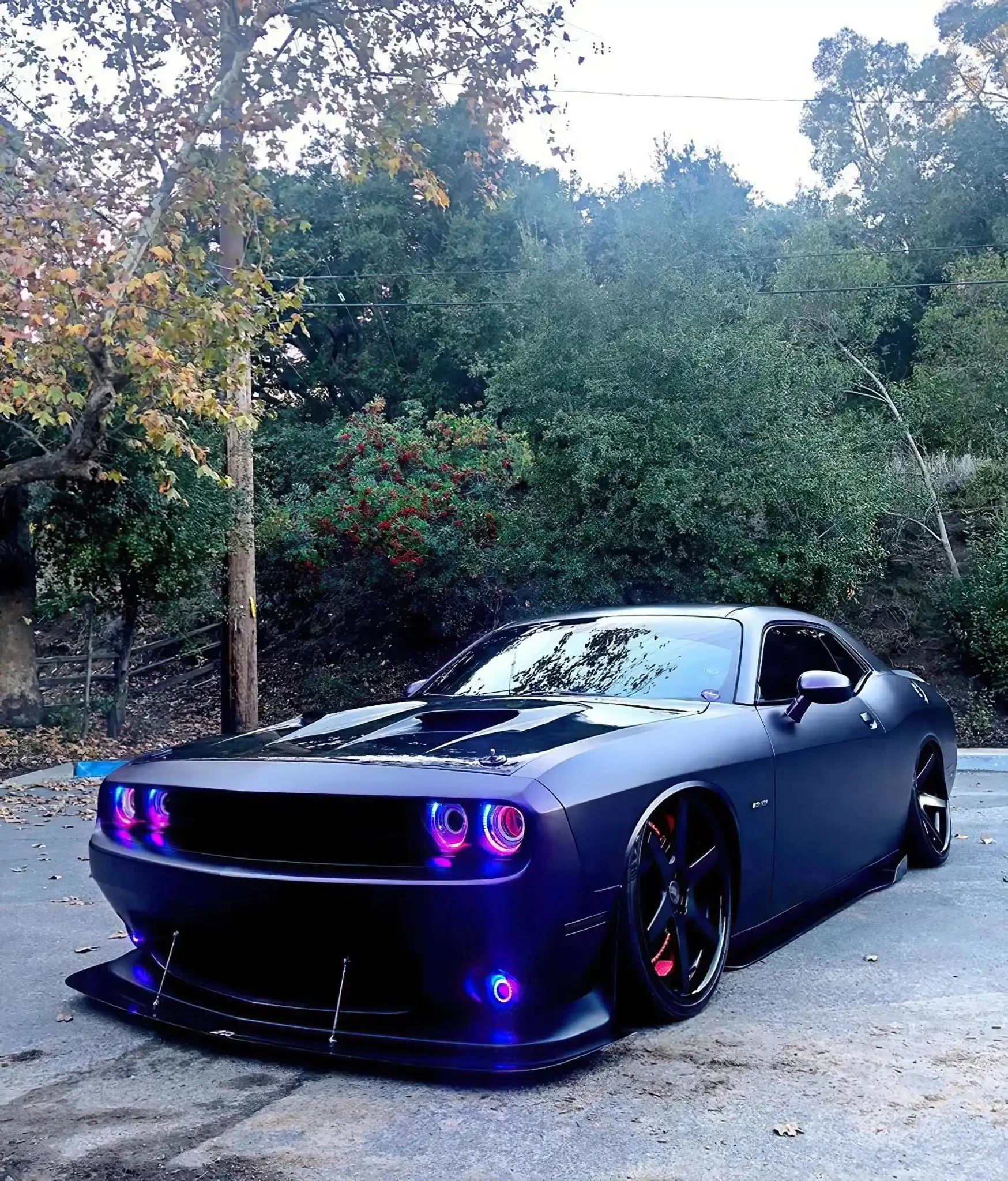 2008-2014 Dodge Challenger Dynamic ColorSHIFT Surface Mount Headlight & Fog Light Halo Kit - COMBO - Image 18