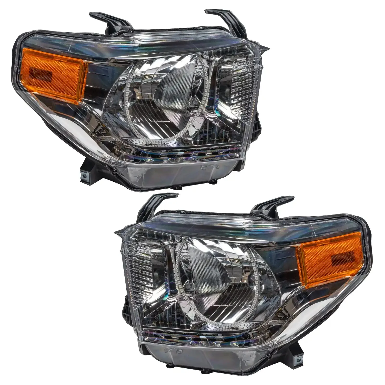 ORACLE Lighting 2014-2017 Toyota Tundra Pre-Assembled Halo Headlights - Dual Halo - Image 3