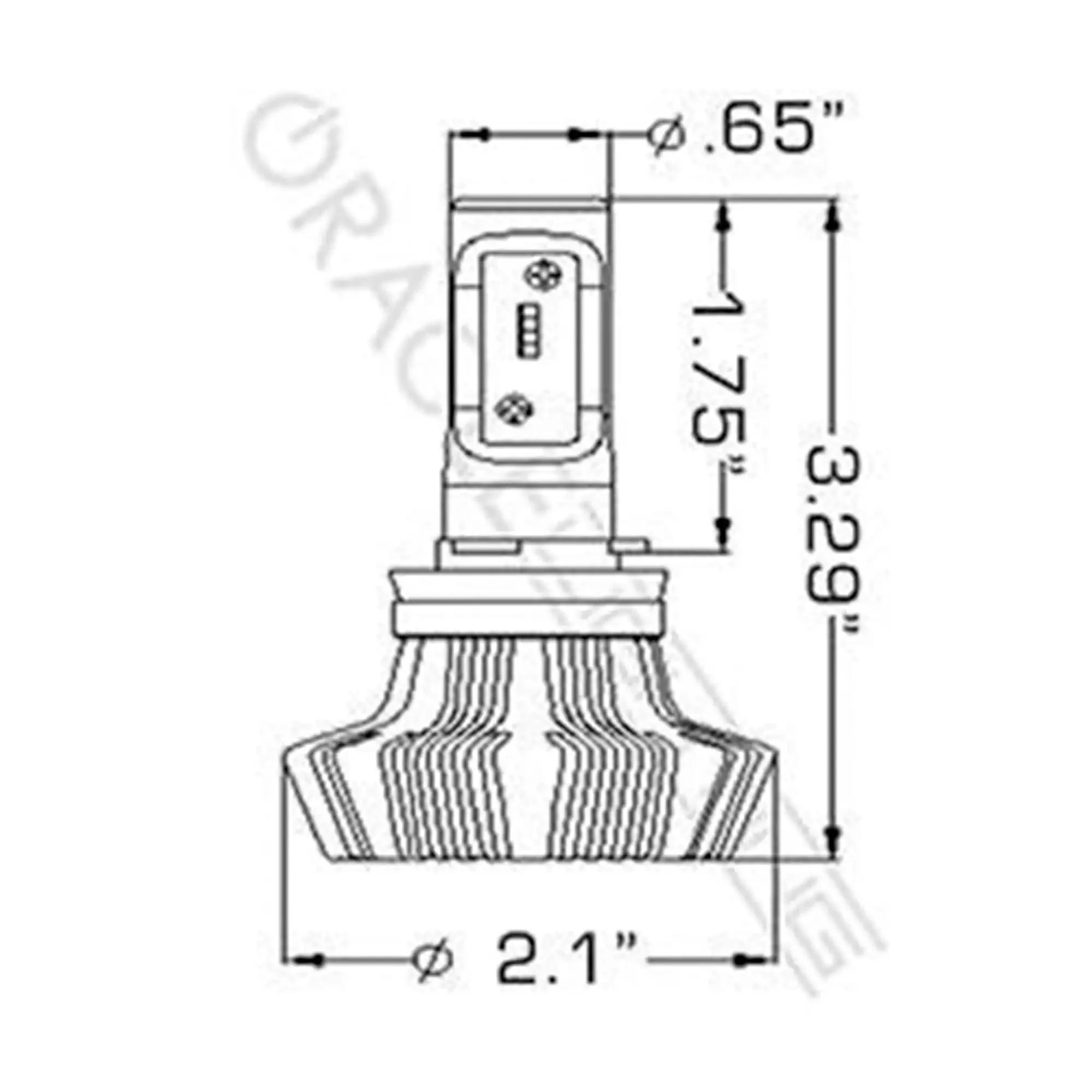 ORACLE Lighting 2016-2019 Toyota Tacoma H11 - 4,000+ Lumen Conversion Kit (High Beam) - Image 7