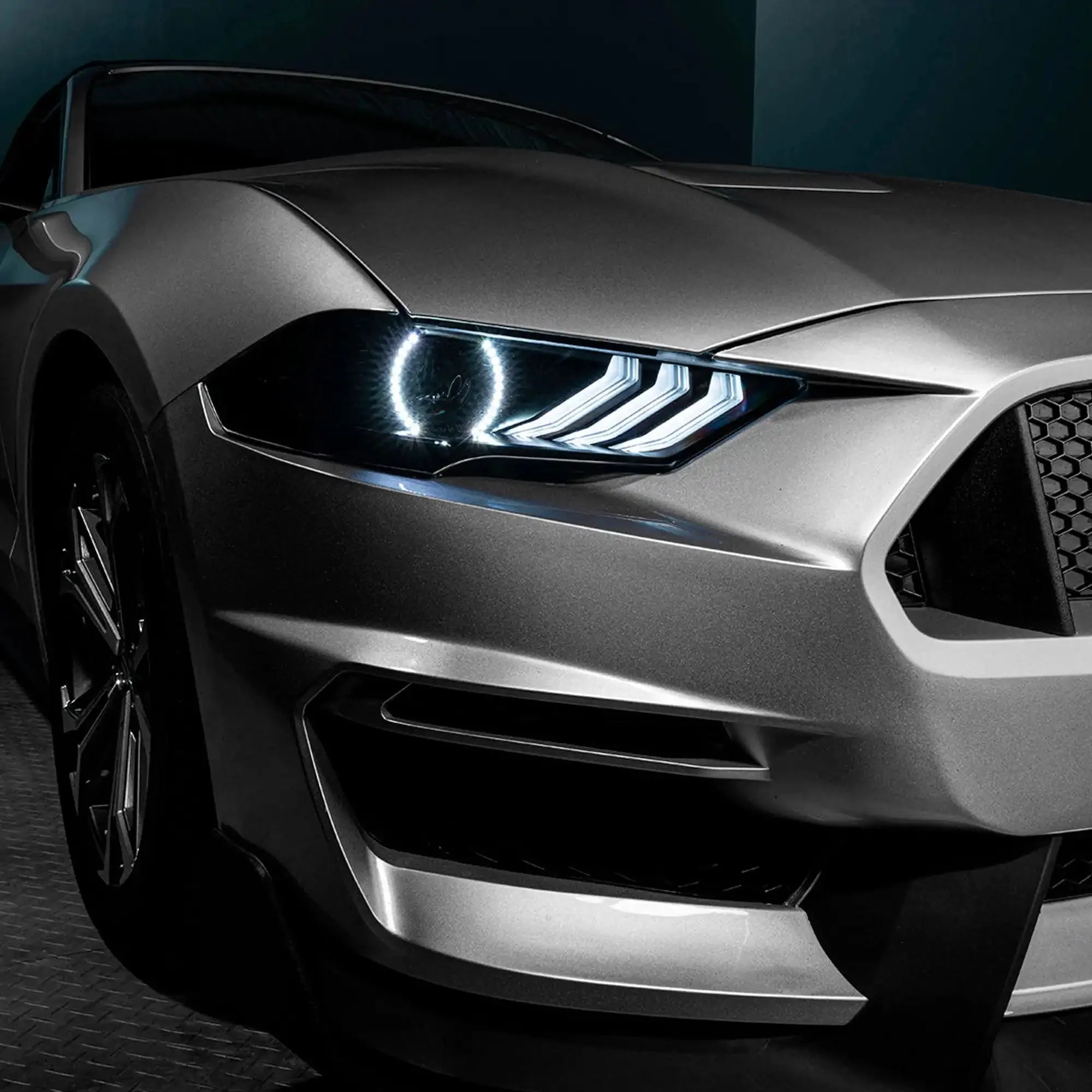 ORACLE Lighting 2018-2023 Ford Mustang "Black Series" Dynamic ColorSHIFT LED Headlights w/ Sequential Turn Signal - Image 10
