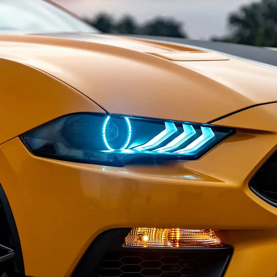 ORACLE Lighting 2018-2023 Ford Mustang "Black Series" Dynamic ColorSHIFT LED Headlights w/ Sequential Turn Signal - Image 16