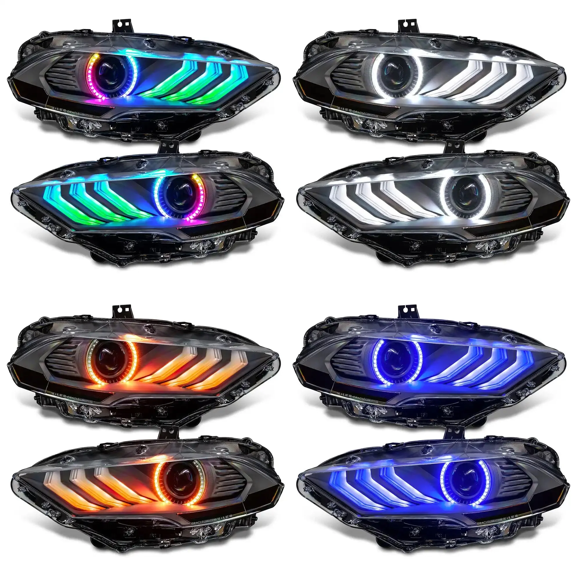 ORACLE Lighting 2018-2023 Ford Mustang "Black Series" Dynamic ColorSHIFT LED Headlights w/ Sequential Turn Signal - Image 31