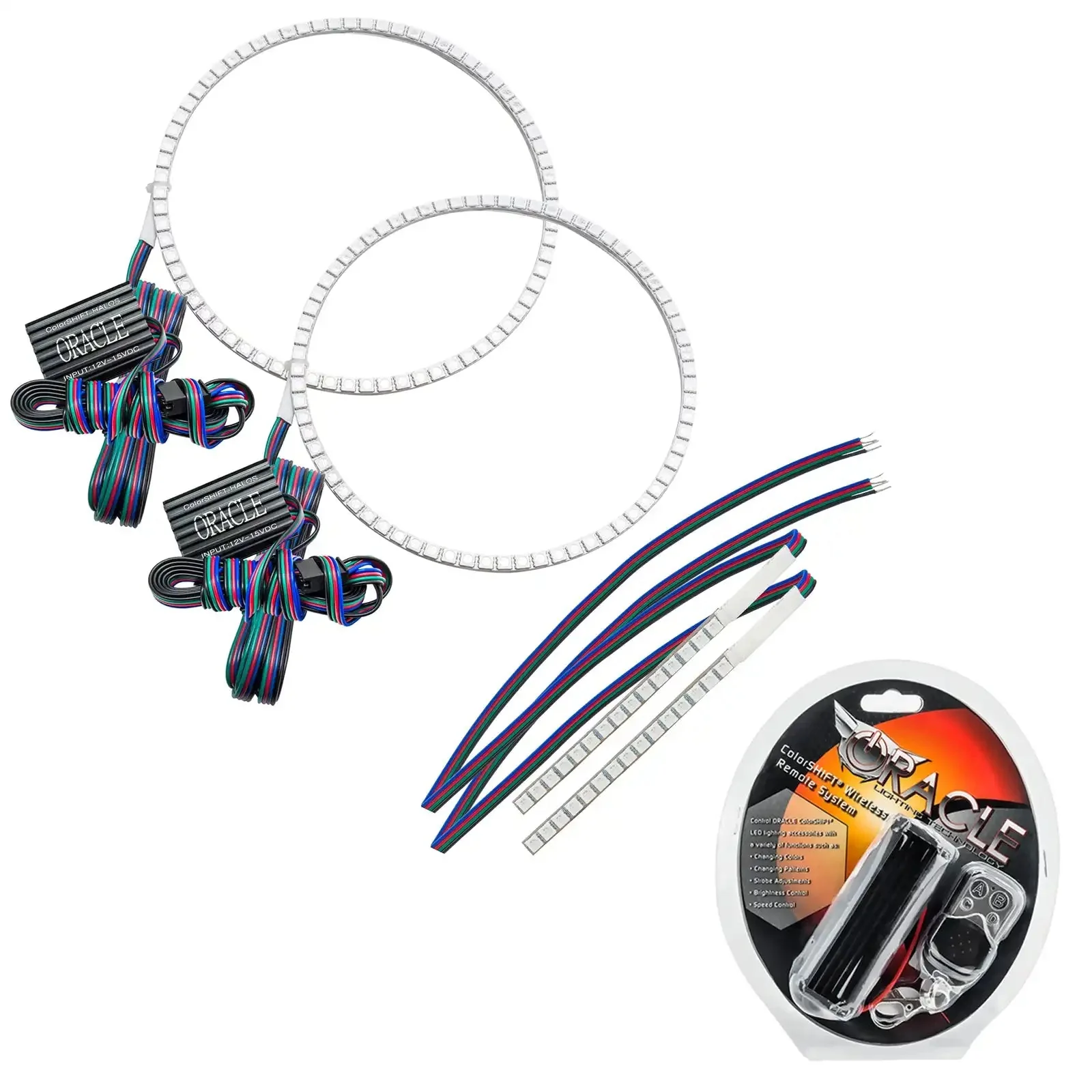 ORACLE Lighting 2021-2025 Ford Bronco ColorSHIFT Headlight Halo Kit w/DRL Bar - Base Headlights - Image 4