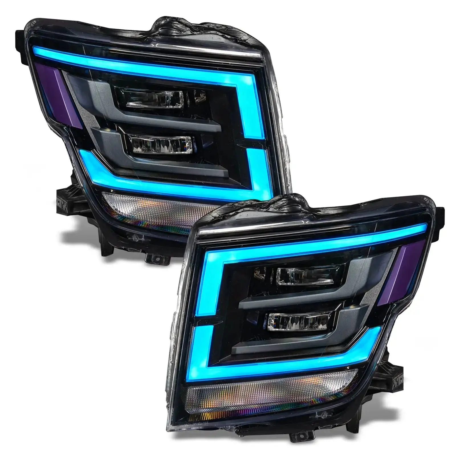 ORACLE Lighting 2021-2024 Nissan Titan ColorSHIFT RGB+W Headlight DRL Upgrade - Image 16