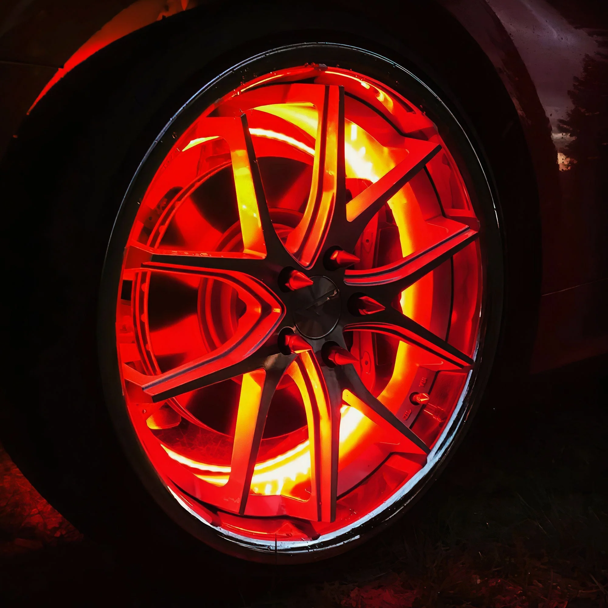 ORACLE Lighting LED Illuminated Wheel Rings - Single / Double Row LED - Image 35