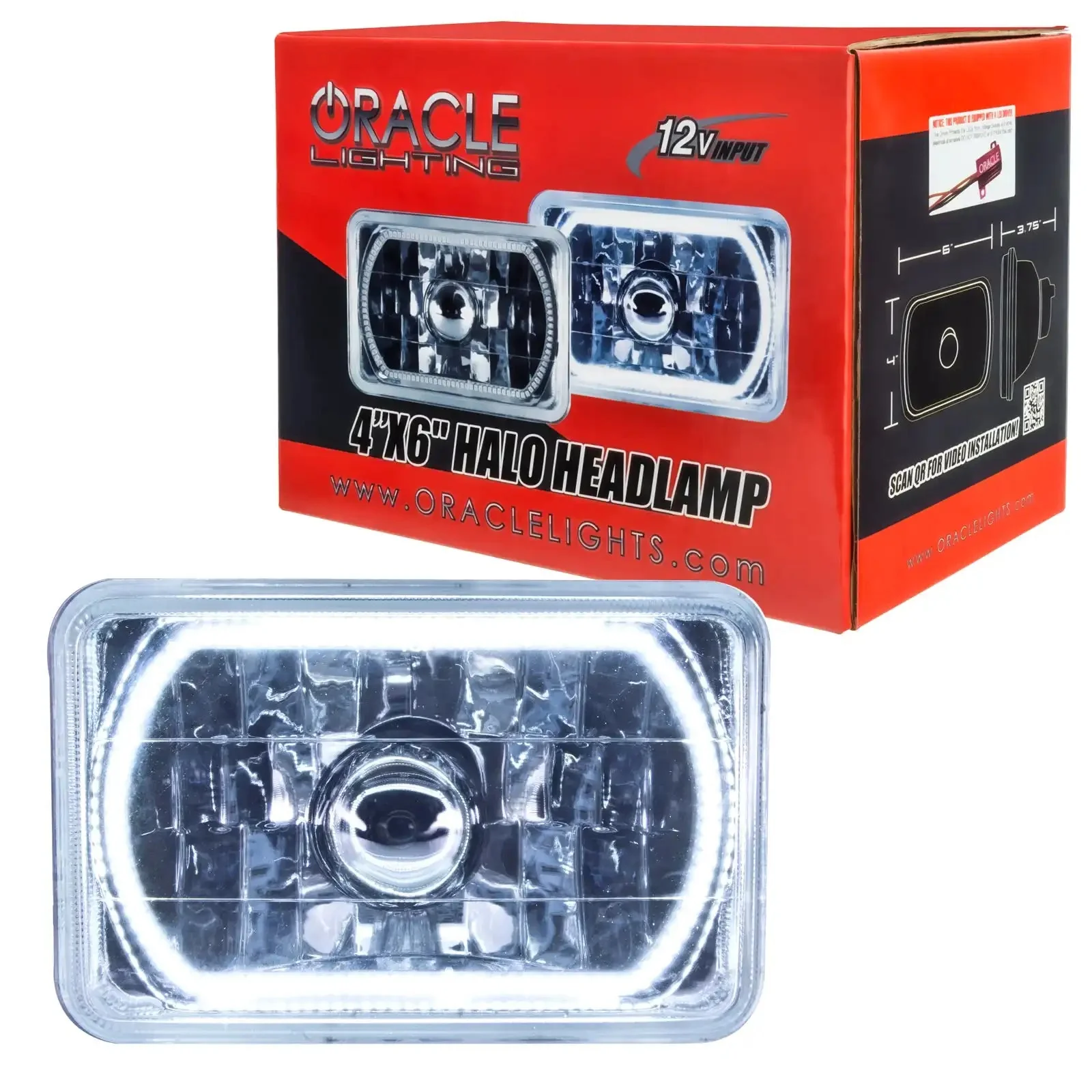 ORACLE Pre-Installed 4x6" H4651/H4656 Sealed Beam Halo (Single) - Image 5