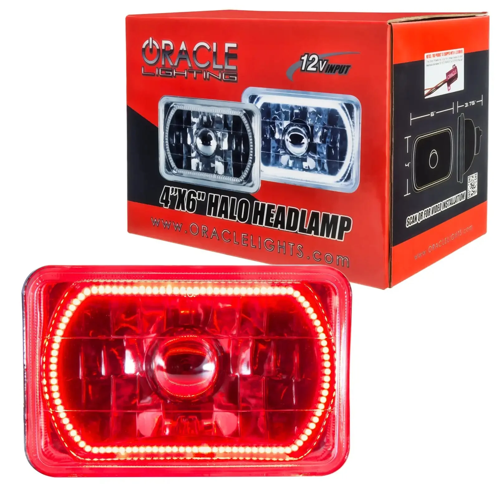 ORACLE Pre-Installed 4x6" H4651/H4656 Sealed Beam Halo (Single) - Image 7