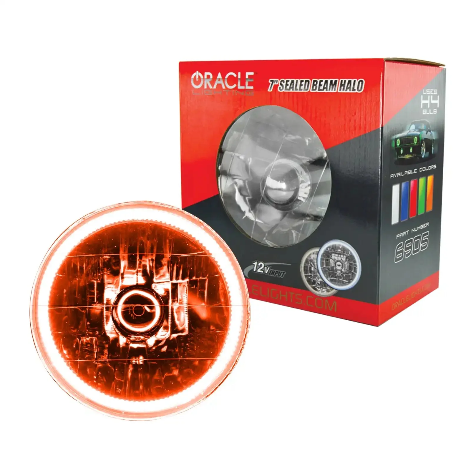 ORACLE 7" Sealed Beam Headlight with Pre-Installed SMD Halo - Image 6
