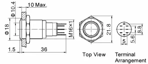 ORACLE Pre-Wired Power Symbol Flush Mount LED Switch - Image 16