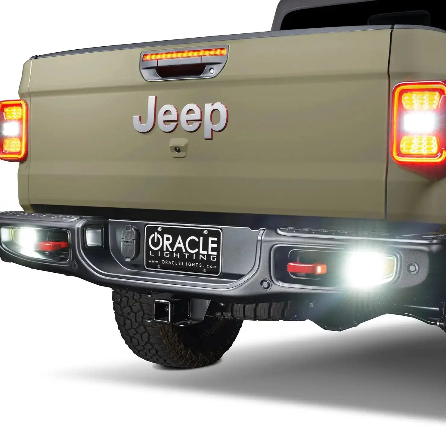 2020-2025 Jeep Gladiator JT Rear Bumper LED Reverse Lights | 1,500 Lumens - Image 3