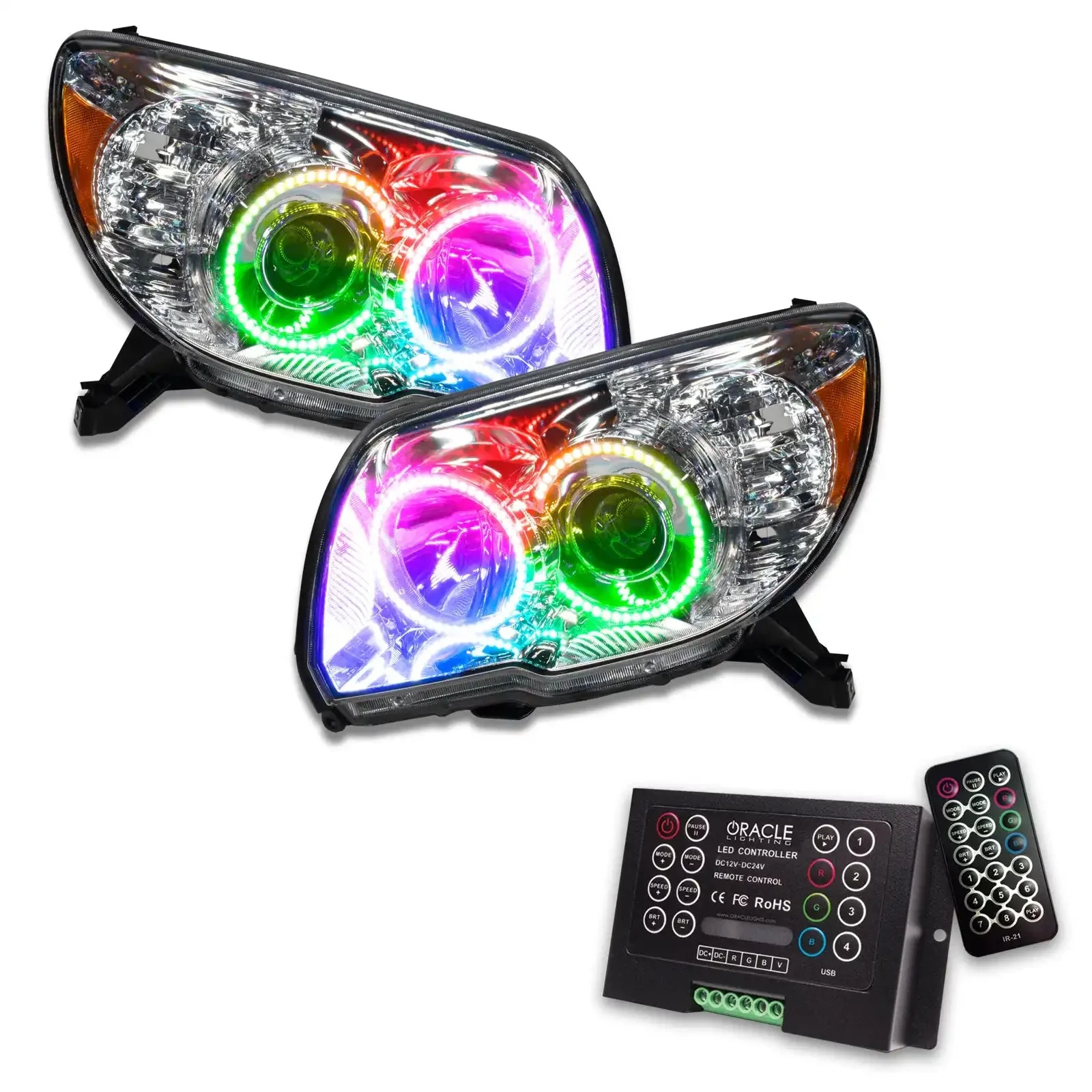 ORACLE Lighting 2006-2009 Toyota 4-Runner Pre-Assembled Halo Headlights-Non HID - Image 11