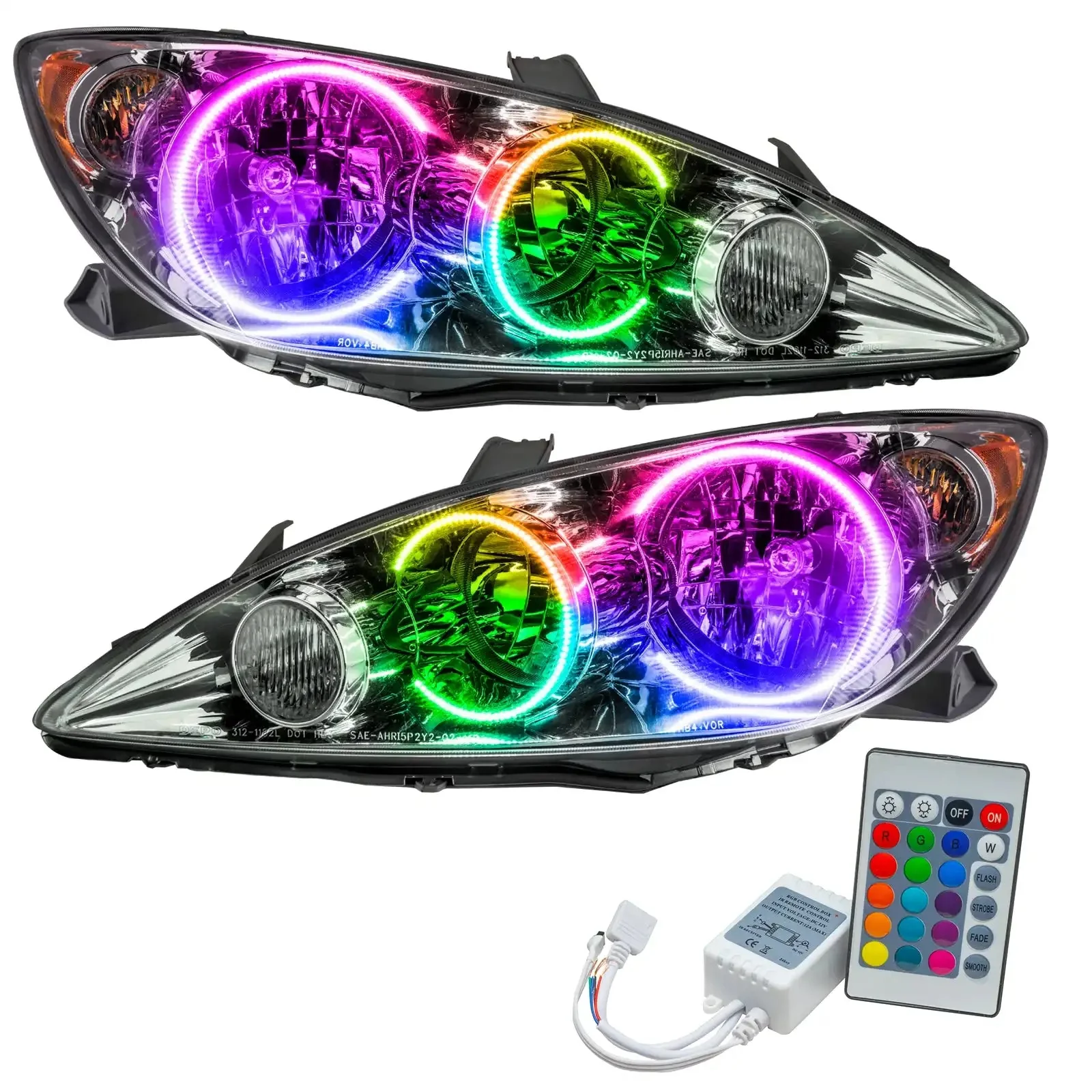 ORACLE Lighting 2005-2006 Toyota Camry Pre-Assembled Halo Headlights - Image 4