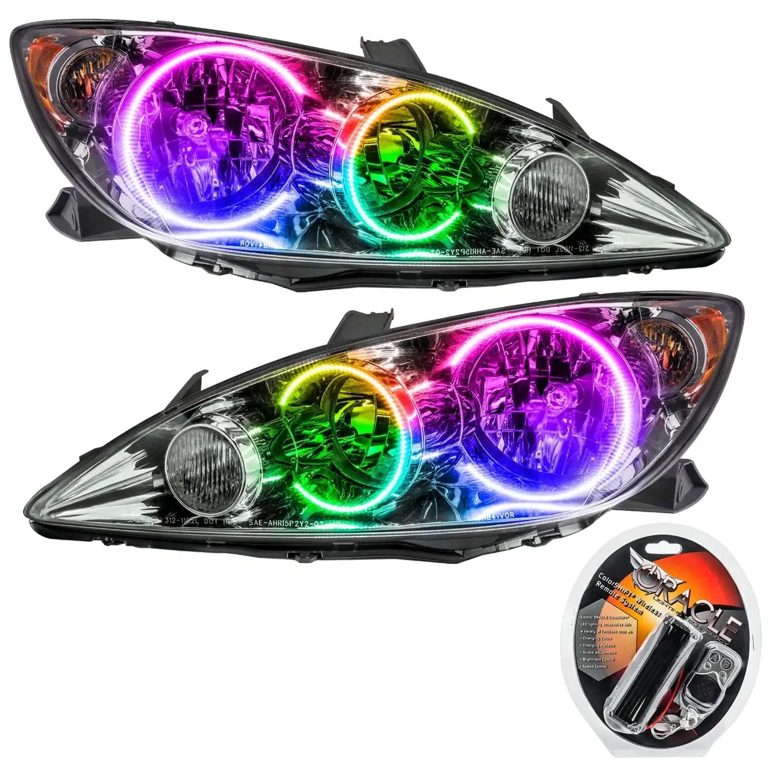 ORACLE Lighting 2005-2006 Toyota Camry Pre-Assembled Halo Headlights - Image 5
