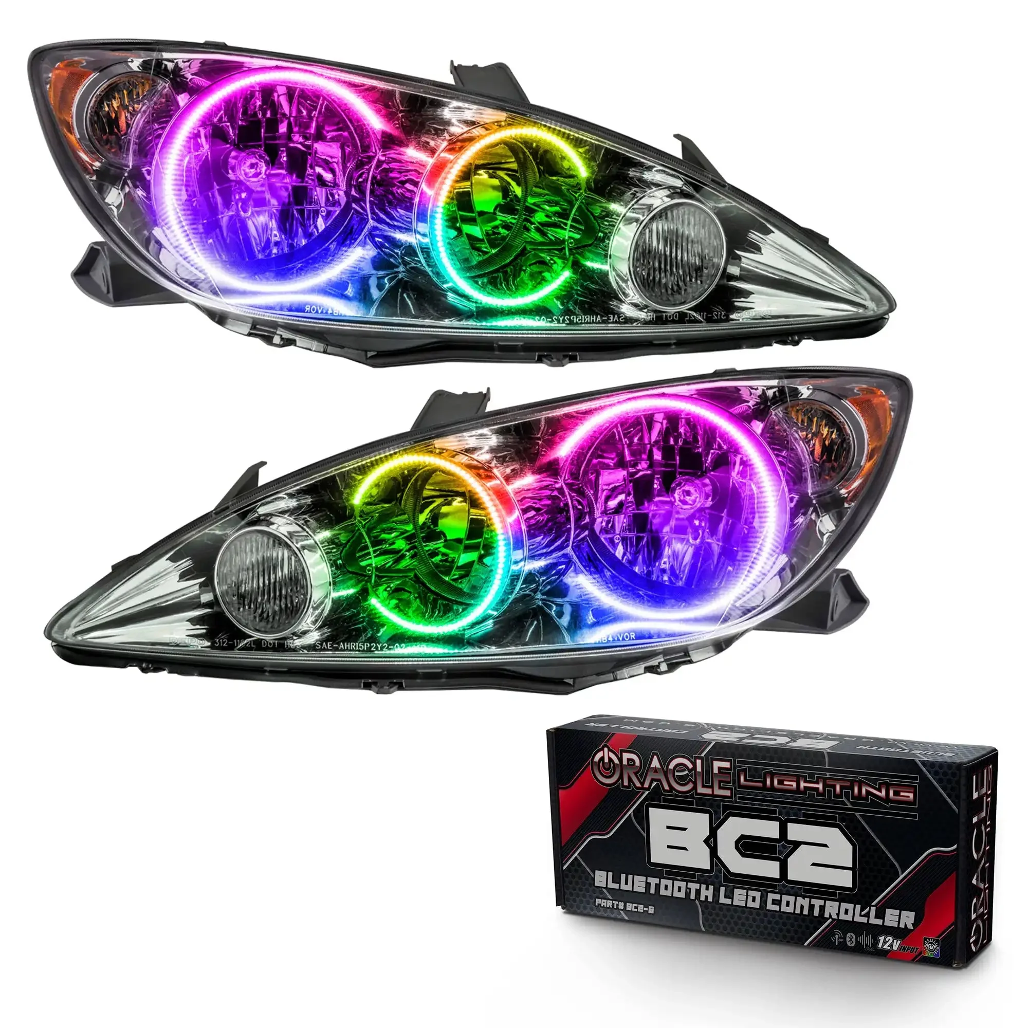 ORACLE Lighting 2005-2006 Toyota Camry Pre-Assembled Halo Headlights - Image 7
