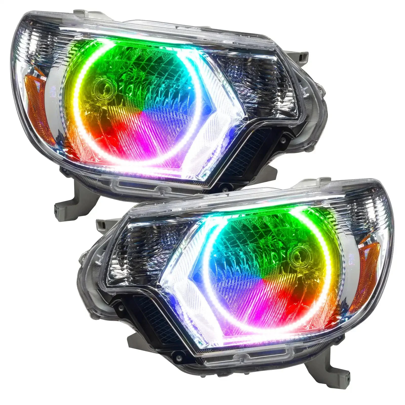 ORACLE Lighting 2012-2015 Toyota Tacoma Pre-Assembled Halo Headlights - Chrome - Image 7