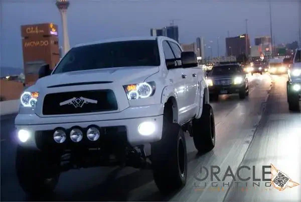 ORACLE Lighting 2007-2013 Toyota Tundra Pre-Assembled Halo Headlights - Black Housing - Image 12