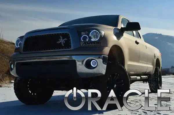ORACLE Lighting 2007-2013 Toyota Tundra Pre-Assembled Halo Headlights - Black Housing - Image 9