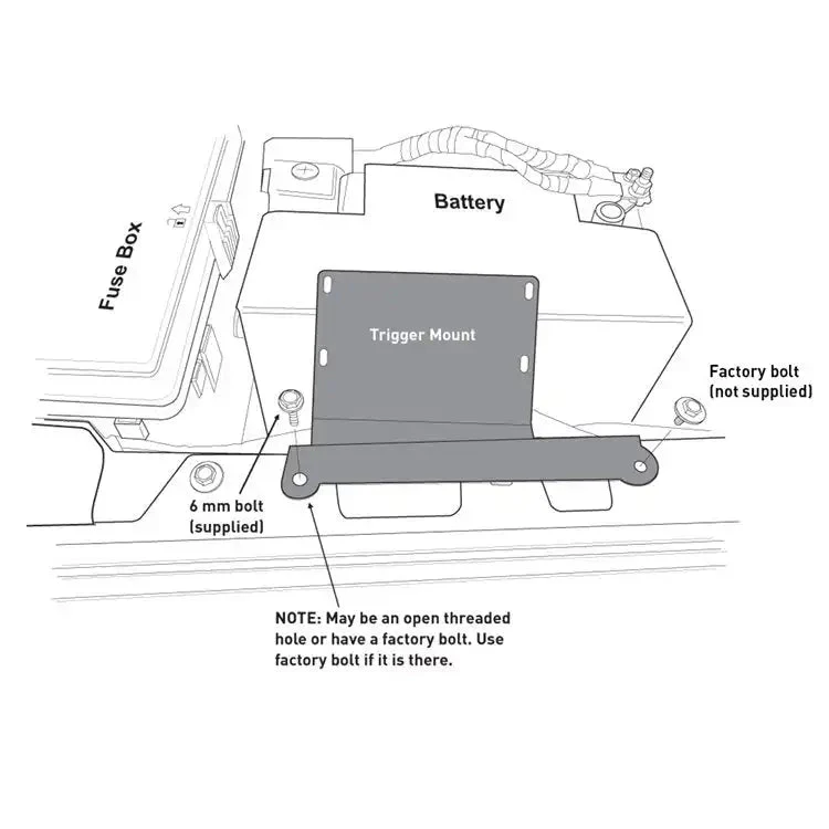 TRIGGER Jeep JL-JT Inner Fender Controller Bracket - Image 3