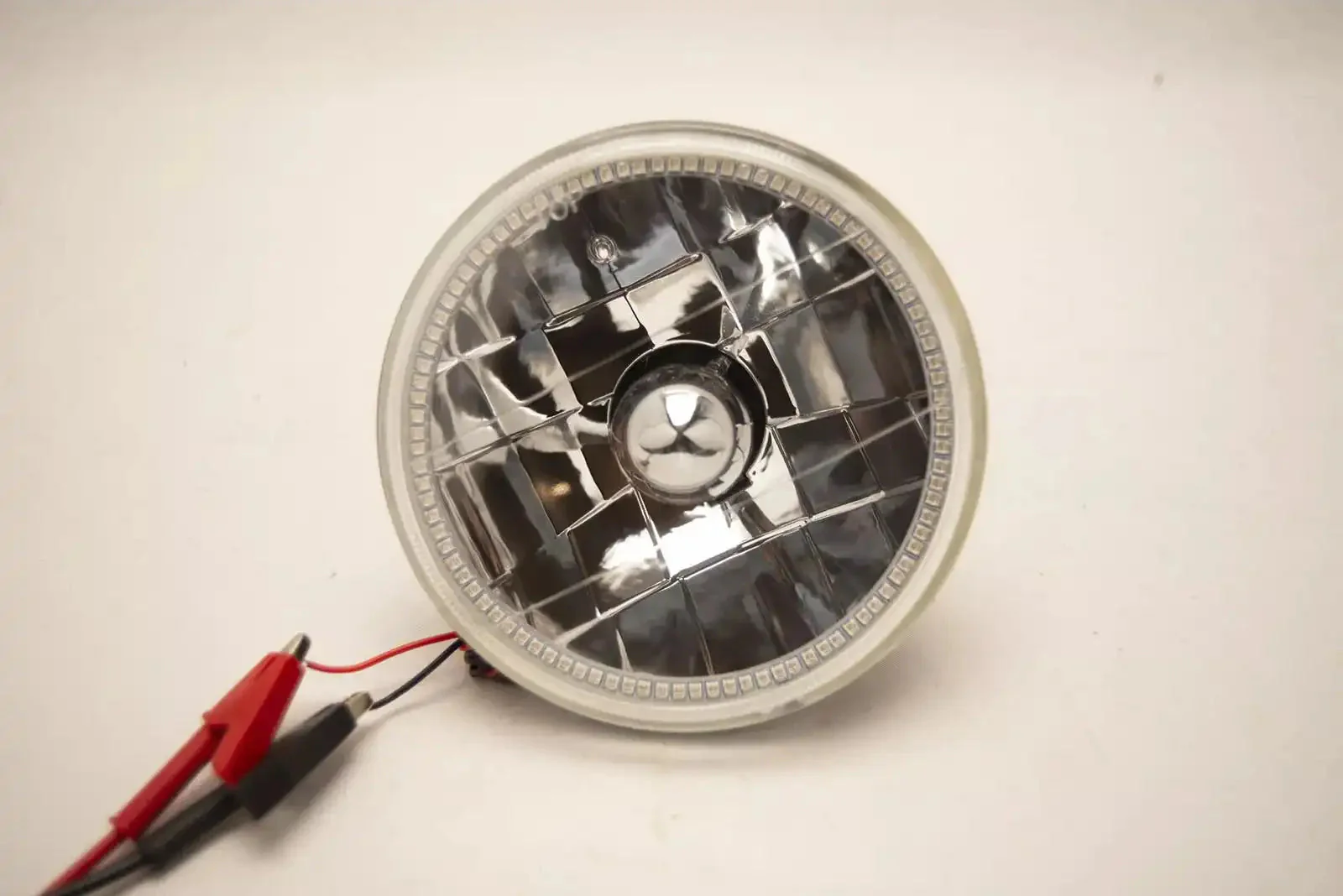 Universal 5.75" ORACLE Sealed Beam Headlight LED Halo Purple U/V H5006/PAR46 - Image 2