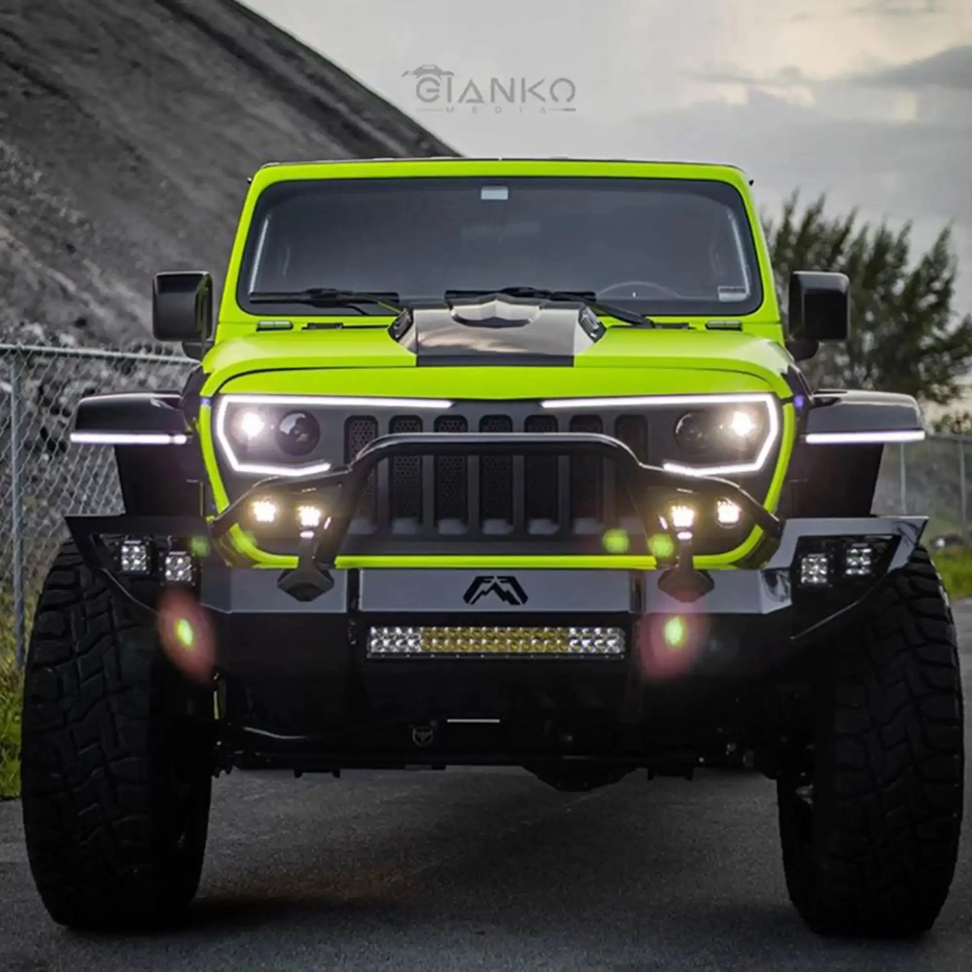 ORACLE Lighting VECTOR™ Pro Series II Full LED Grill for the Jeep Wrangler JL / Gladiator JT - Image 4