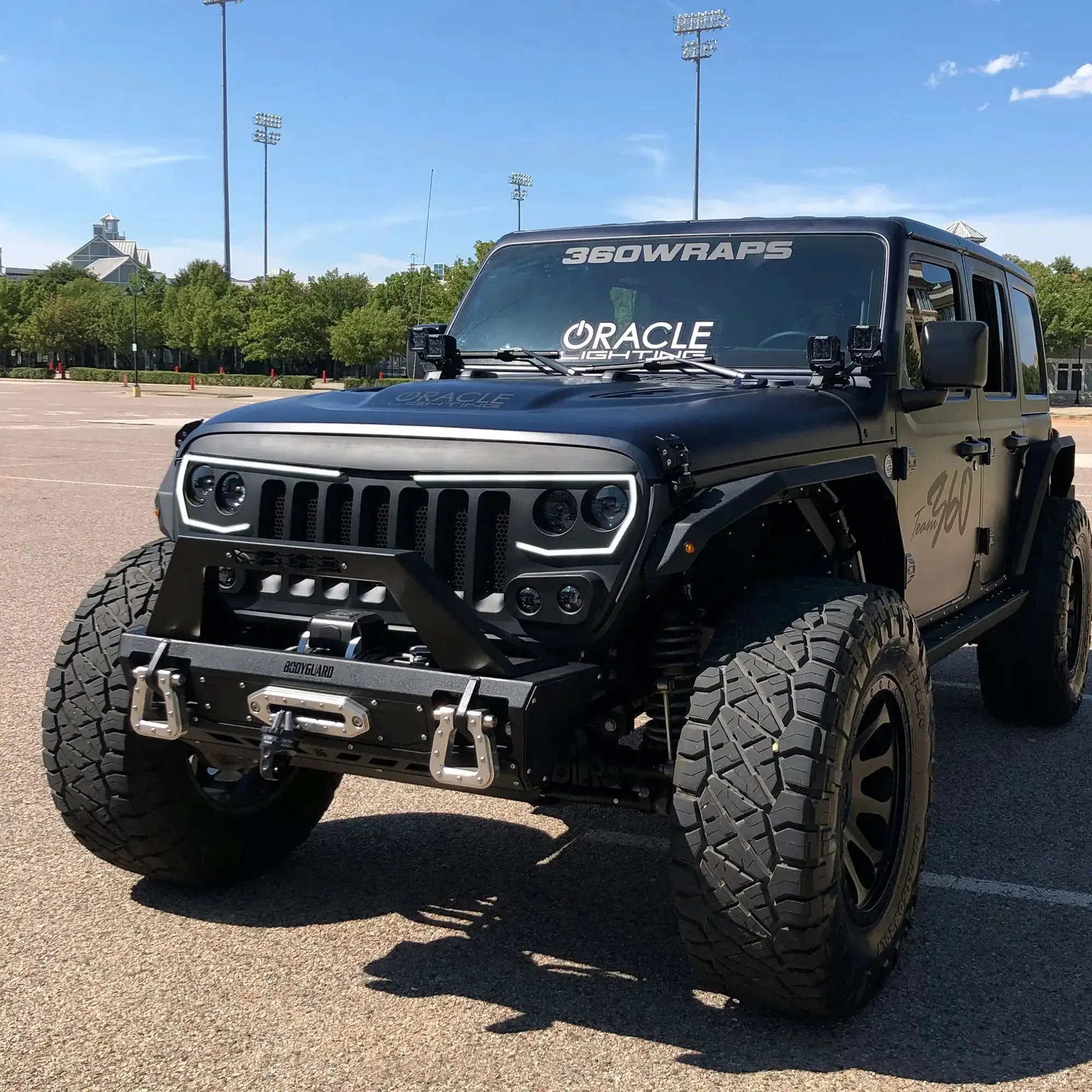 ORACLE Lighting VECTOR™ Pro Series II Full LED Grill for the Jeep Wrangler JL / Gladiator JT - Image 9